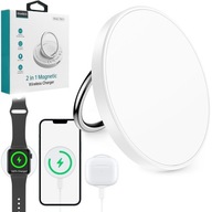 2v1 MagSafe + Ring 15W indukčná nabíjačka pre Apple iPhone Watch AirPods
