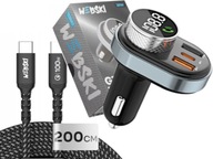 Bluetooth vysielač + rýchla nabíjačka, 2m kábel