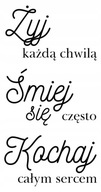 Nálepka na stenu s citátom na stenu Nálepka na stenu s citátom na stenu
