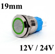 Bistabilný spínač, ZAP/VYP odolný proti vandalizmu 19 mm Bistabilný spínač, ZAP/VYP odolný proti vandalizmu 19 mm