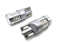 W5W LED T10 12-24V CANBUS 500lm Červen