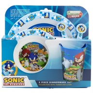 Detská súprava tanierov, pohára a príboru Sonic
