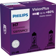 ŽIAROVKY PHILIPS VISION PLUS +60% H7