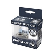 2x H4 TUNGSRAM MEGALIGHT ULTRA ŽIAROVKY +200% 2x H4 TUNGSRAM MEGALIGHT ULTRA ŽIAROVKY +200%
