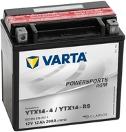 Batéria do motocykla Varta YTX14-BS 12Ah 200A