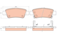 BRZDOVÉ DESTIČKY HONDA CR-V IV 12- ZAD