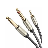 UGREEN KÁBEL AUDIO KÁBEL TRS MINI JACK 3,5MM - 2 X 2X TRS JACK 6,35MM 2M UGREEN KÁBEL AUDIO KÁBEL TRS MINI JACK 3,5MM - 2 X 2X TRS JACK 6,35MM 2M