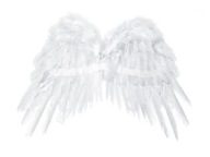 Party Deco anjelské krídla biele 53 x 37 cm