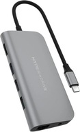 Hyper HyperDrive POWER 9-in-1 USB-C Hub šedý