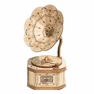 SADA DREVENÝCH MODELOV ROBOTIME 3D PUZZLE GRAMOFÓN GRAMOFÓN DIY VINTAGE SADA DREVENÝCH MODELOV ROBOTIME 3D PUZZLE GRAMOFÓN GRAMOFÓN DIY VINTAGE