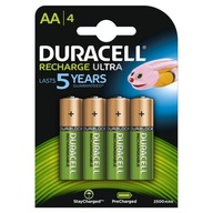 Batérie NiMH AA Duracell 2500 mAh 1,2 V 4 ks. Batérie NiMH AA Duracell 2500 mAh 1,2 V 4 ks.