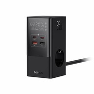 Nabíjačka, Power strip Baseus PowerCombo Tower GaN 3AC+2U+2C 35W LCD Nabíjačka, Power strip Baseus PowerCombo Tower GaN 3AC+2U+2C 35W LCD