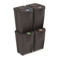 Plastový odpadkový kôš na triedenie 4 x 35l Plastový odpadkový kôš na triedenie 4 x 35l