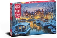 Puzzle 1000 dielikov. Amsterdam v noci