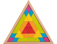 Trojuholníkové mozaikové puzzle