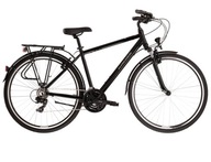Pánsky trekingový bicykel Kross Trans 1.0 M 28 čierny