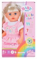 BABY born Soft Touch interaktívna bábika Little Sister Preschooler 828533