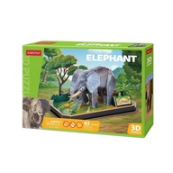 3D PUZZLE ZVIERATÁ SLON KUBICKÁ ZÁBAVA 42 ELEMENTOV 3D PUZZLE ZVIERATÁ SLON KUBICKÁ ZÁBAVA 42 ELEMENTOV
