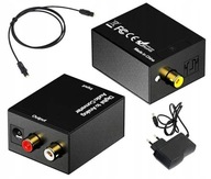 Optický audio prevodník TOSLINK-RCA s napájaním