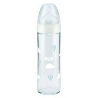 SKLENENÁ FĽAŠA 240ML SILIKÓNOVÝ ČISTIČ 0-6M NUK FC+ SKLENENÁ FĽAŠA 240ML SILIKÓNOVÝ ČISTIČ 0-6M NUK FC+