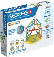 Magnetické bloky Geomag Supercolor Panely 42 ks Magnetické bloky Geomag Supercolor Panely 42 ks