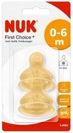NUK FC+ Cumlík 1 M na fľašu, latex, 2 ks NUK FC+ Cumlík 1 M na fľašu, latex, 2 ks