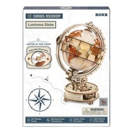 ROBOTIME 3D PUZZLE 3D MODEL DREVENÉ BLOKY ŽIARENÁ GLOBUS LAMPA DIY 180 ROBOTIME 3D PUZZLE 3D MODEL DREVENÉ BLOKY ŽIARENÁ GLOBUS LAMPA DIY 180