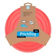 Lietajúci disk PitchDog pre psov na výcvik aportovania, 24 cm, RUŽOVÝ Lietajúci disk PitchDog pre psov na výcvik aportovania, 24 cm, RUŽOVÝ