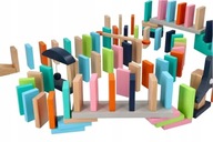 DREVENÉ FAREBNÉ DOMINO BLOKY SPOLOČENSKÁ HRA ADAM TOYS BLOCKS DREVENÉ FAREBNÉ DOMINO BLOKY SPOLOČENSKÁ HRA ADAM TOYS BLOCKS