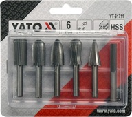 YATO KONCOVÉ FRÉZY NA KOV FI 6mm SADA 6EL YT-61711 YATO KONCOVÉ FRÉZY NA KOV FI 6mm SADA 6EL YT-61711