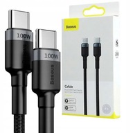 RÝCHLY USB-C/USB-C BASEUS KÁBEL 100W 5A NAPÁJANIE SILNÝ KÁBEL 2m RÝCHLY USB-C/USB-C BASEUS KÁBEL 100W 5A NAPÁJANIE SILNÝ KÁBEL 2m