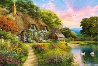 PUZZLE 1500 POHĽAD DOM DEDINA KVETY LESNÉ KOLEČKO 9+ PUZZLE 1500 POHĽAD DOM DEDINA KVETY LESNÉ KOLEČKO 9+