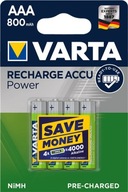 Nabíjacie batérie VARTA ACCU R2U 800mAh HR03