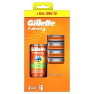 Gillette Fusion5 Náhradné čepele x 4 + 75 ml gél