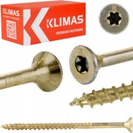 TESÁRSKE SKRUTY 6x140mm TORX 100ks KLIMAS KUŽEĽOVÉ SKRUTY DO DREVA TESÁRSKE SKRUTY 6x140mm TORX 100ks KLIMAS KUŽEĽOVÉ SKRUTY DO DREVA