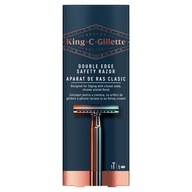 Žiletka King C. Gillette s dvojitým ostrím + 5 čepelí Žiletka King C. Gillette s dvojitým ostrím + 5 čepelí