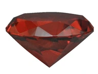 Veľký krištáľový diamant - červený - Feng Shui Veľký krištáľový diamant - červený - Feng Shui