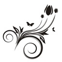 Nálepka na stenu - Butterfly fantasy 21