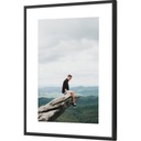 ČIERNY HLINÍKOVÝ RÁM A4 21x29,7 - RÁM 29,7x21