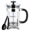 KingHoff Sklenený čajový nálevník 600 ml Bylinky Džbán na kávu KH-4837