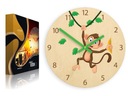 Nástenné hodiny MONKEY do detskej izby MODERNÉ