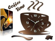 Nástenné hodiny Cup 3D METALIC COPPER SILENT Nástenné hodiny Cup 3D METALIC COPPER SILENT