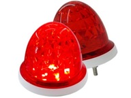 12 LED signálna lampa 12V 24V červená