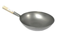 Wok z uhlíkovej ocele 35 cm - okrúhle dno