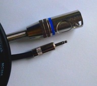Kábel SHELLER / mini Jack mono / XLR samec 2,5m Kábel SHELLER / mini Jack mono / XLR samec 2,5m