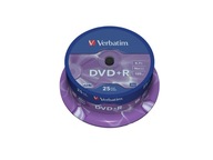 Disky Verbatim DVD+R 4,7 GB 16x 25 ks