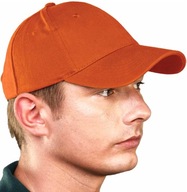 Čiapka 100% BAVLNA 6 panelov oranžová Čiapka 100% BAVLNA 6 panelov oranžová