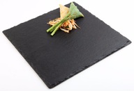Bridlicový servírovací podnos na sushi dezert 25 x 25 cm