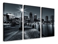 OBRAZ TRIPTYCH MESTO V NOCI TRIPTYCH 165x100 OBRAZ TRIPTYCH MESTO V NOCI TRIPTYCH 165x100