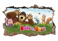 Nálepka na stenu MAŠA A MEDVEĎ! Veľký výber XL Nálepka na stenu MAŠA A MEDVEĎ! Veľký výber XL